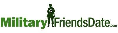 An image of An image of Military Friends Date official logo